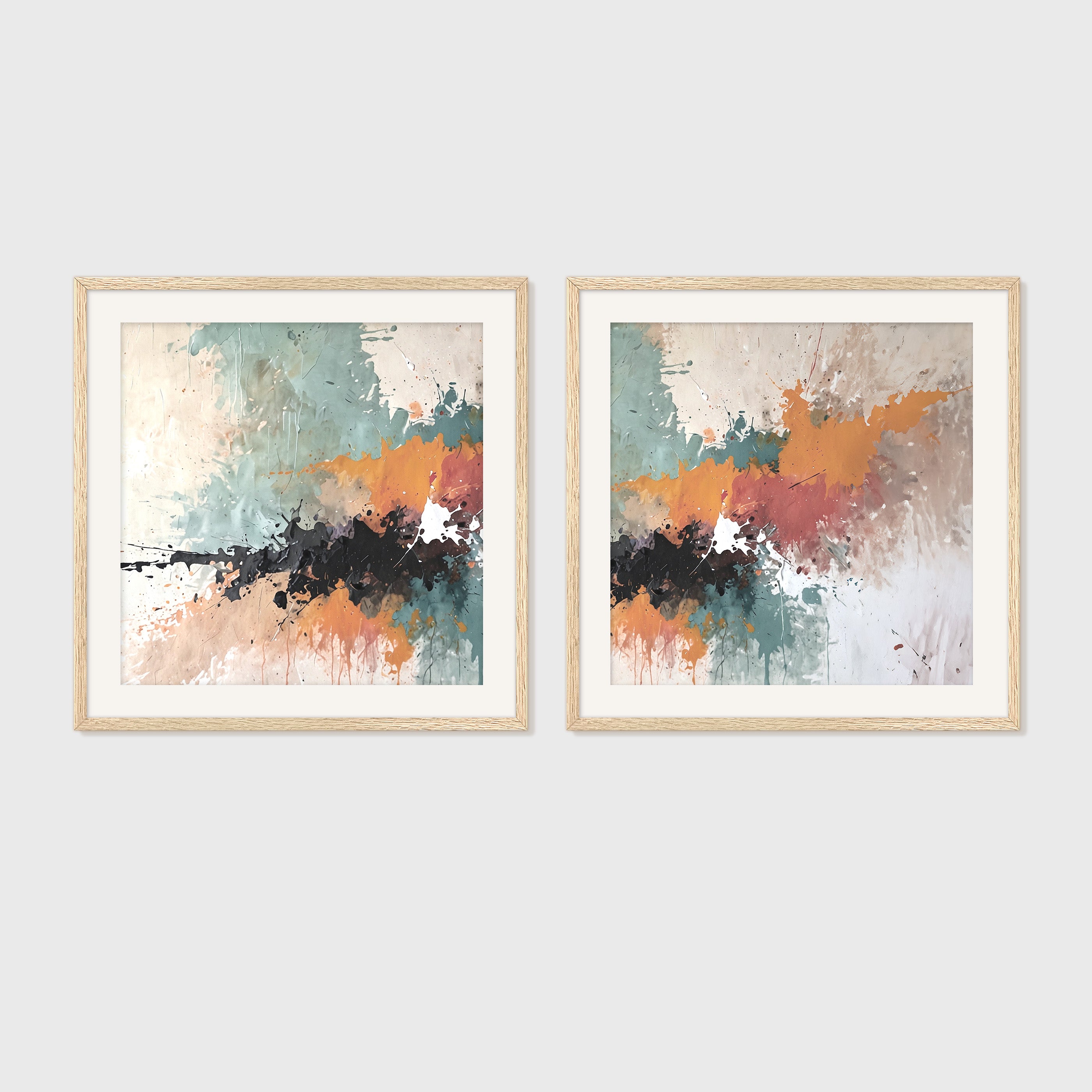 Mid Century Modern Art 05-2x - Sage and Rose Prints