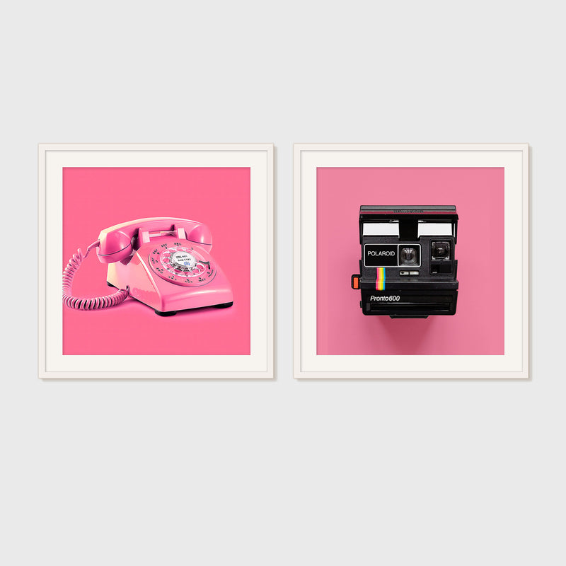 Pink Wall Art Retro Photo 01-2x - Sage and Rose Prints