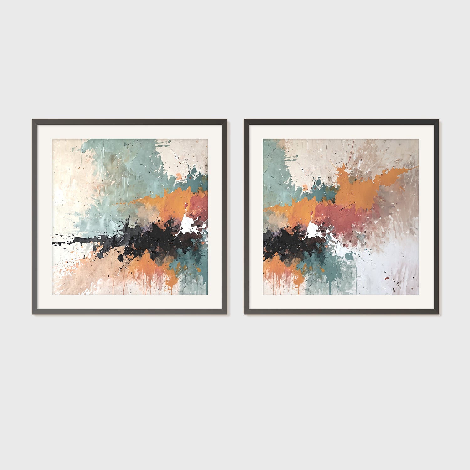 Mid-Century Package - Small Art 1 - Sage and Rose Prints