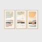 Mid Century Modern Art Triptych 04-3x - Sage and Rose Prints