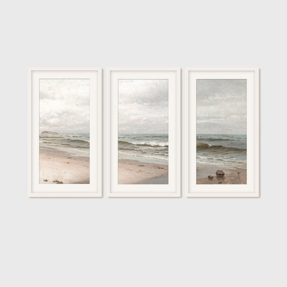 Coastal Wall Art 01-3x - Sage and Rose Prints