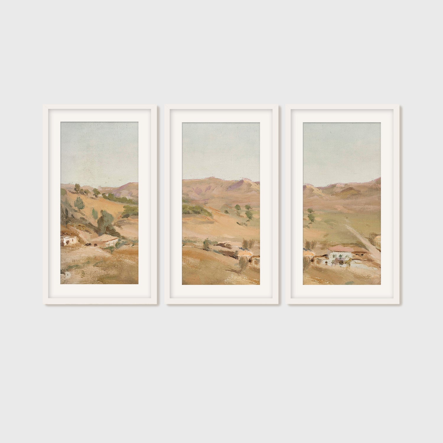 Desert Painting 14-3x - Sage and Rose Prints