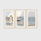 Coastal Wall Art 27-3x - Coastal Painting of sailboats in blues and purples ideal for beach cottage and AirBnB interior decor sold by Sage and Rose 