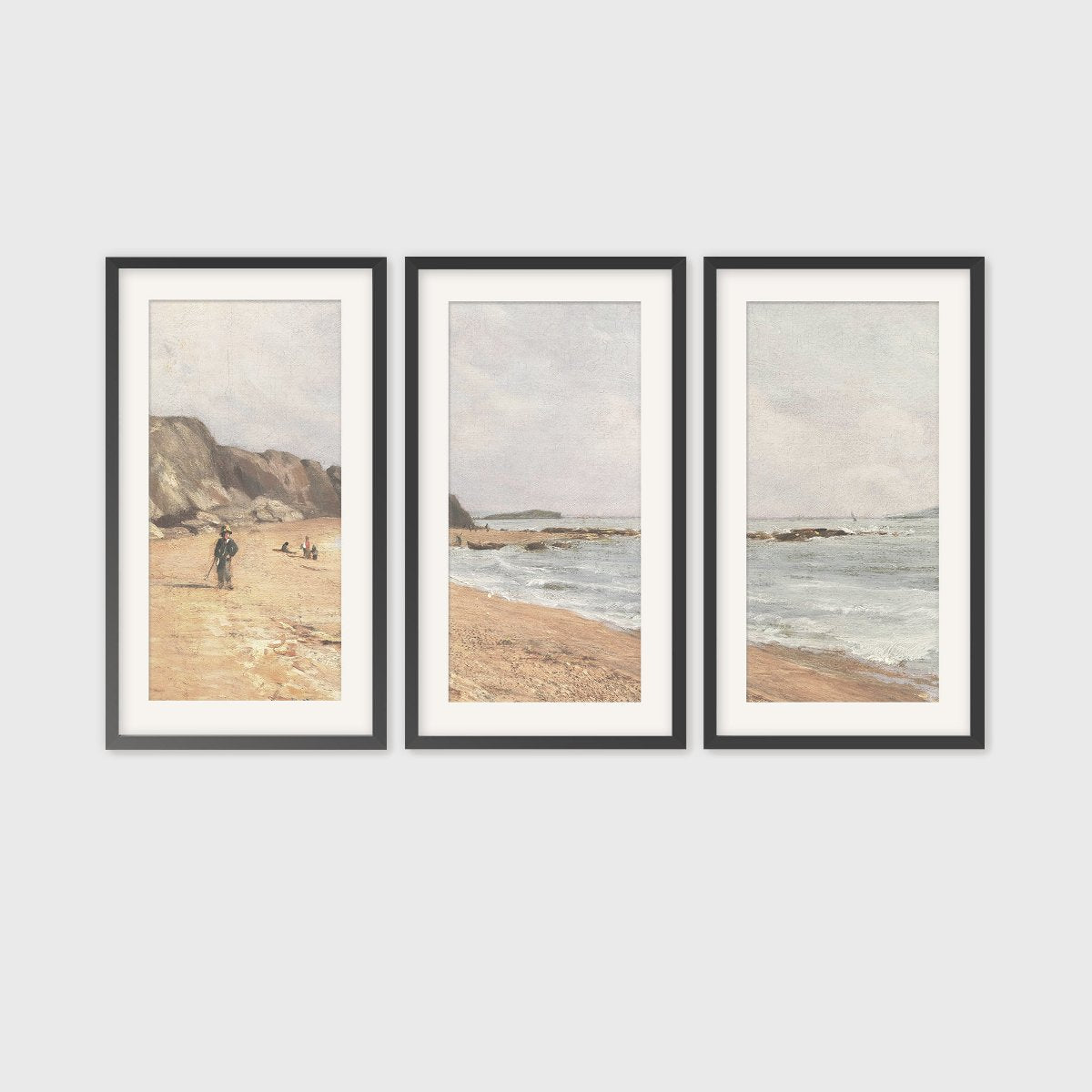 Coastal Wall Art -29-3x is a Coastal Painting of peaceful beach ideal for beach cottage and AirBnB interior decor sold by Sage and Rose Prints