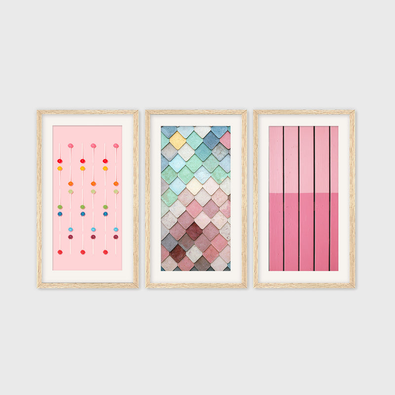 Pink Maximalist 3 Photo Set - Sage and Rose Prints