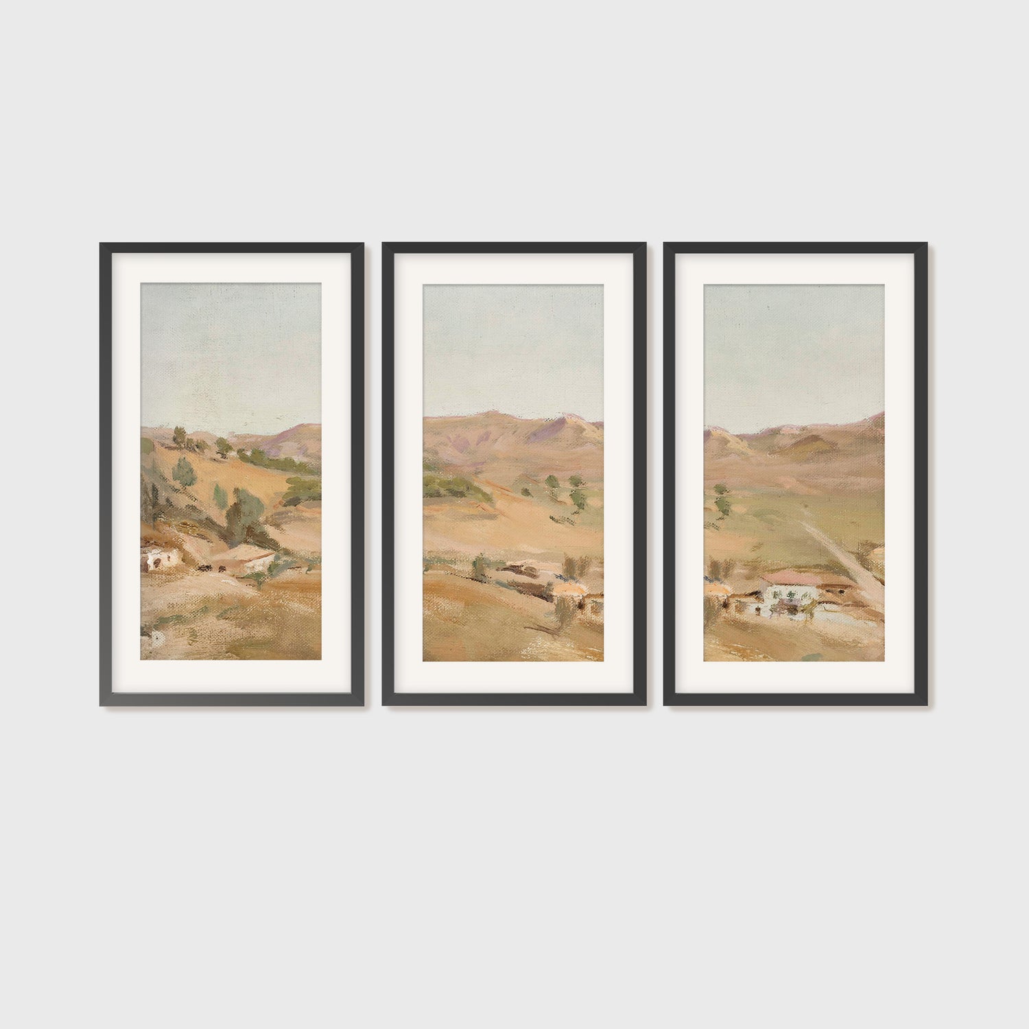 Desert Painting 14-3x - Sage and Rose Prints