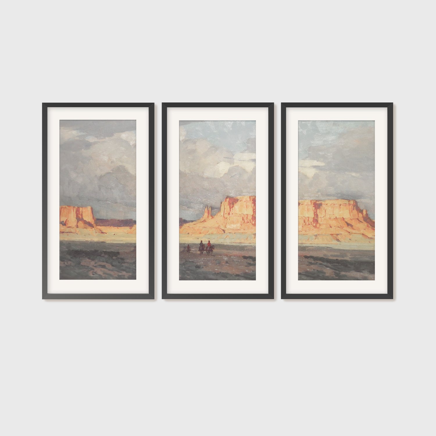 Desert Painting 10-3x - Sage and Rose Prints