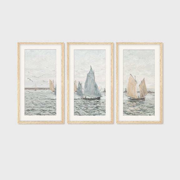 Coastal Wall Art 03-3x - Sage and Rose Prints