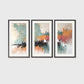 Mid Century Modern Art Triptych 05-3x - Sage and Rose Prints