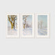 Nature Paintings 06 -3x - Winter forest old-masters painting-Sage and Rose Prints