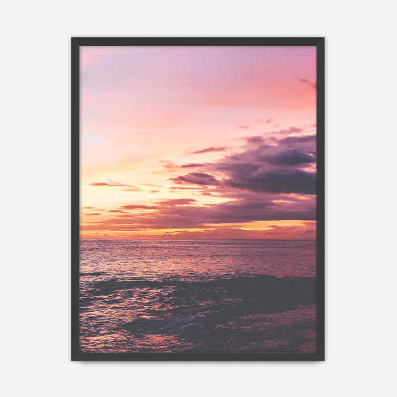 Purple and Pink Sky Ocean Photography No2 - Sage and Rose Prints