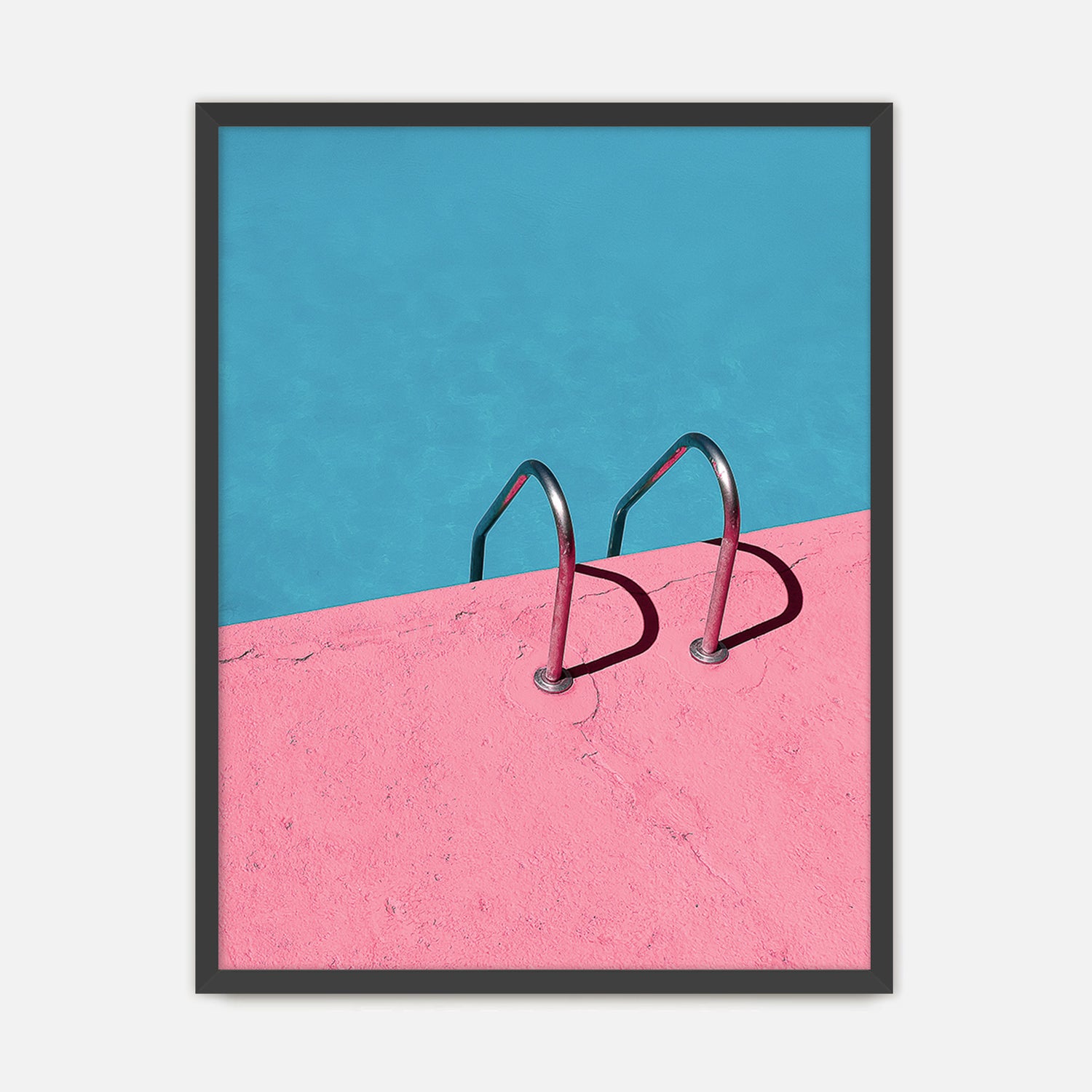 Rose Pink Retro Pool Photo No1 - Sage and Rose Prints