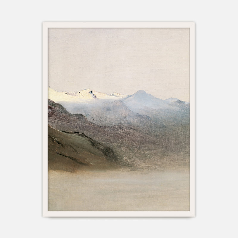 Muted Mountain Painting No1 - Sage and Rose Prints