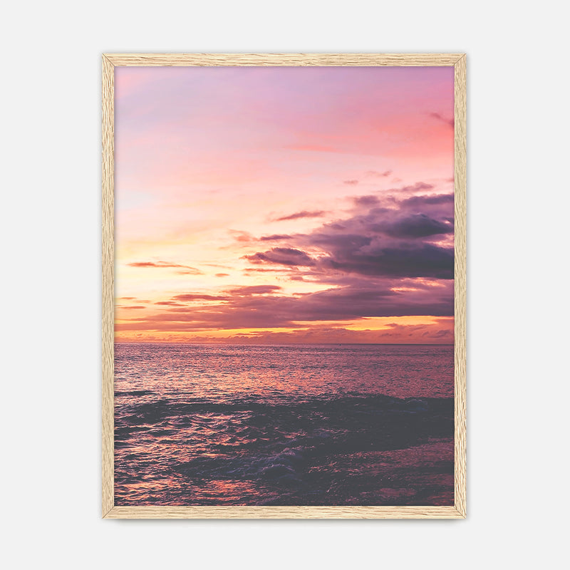 Purple and Pink Sky Ocean Photography No2 - Sage and Rose Prints