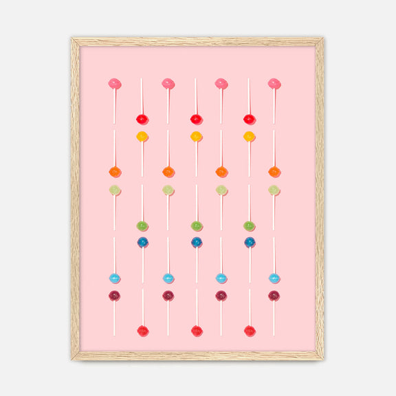Blush Pink Lollipop Pattern Photo No1 - Sage and Rose Prints