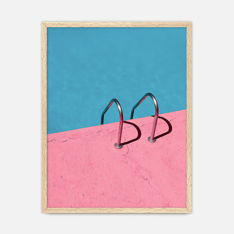 Rose Pink Retro Pool Photo No1 - Sage and Rose Prints