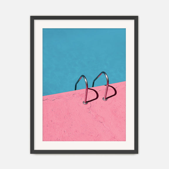 Rose Pink Retro Pool Photo No1 - Sage and Rose Prints