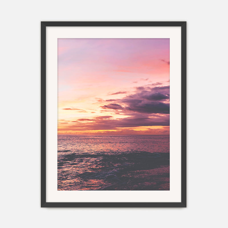 Purple and Pink Sky Ocean Photography No2 - Sage and Rose Prints