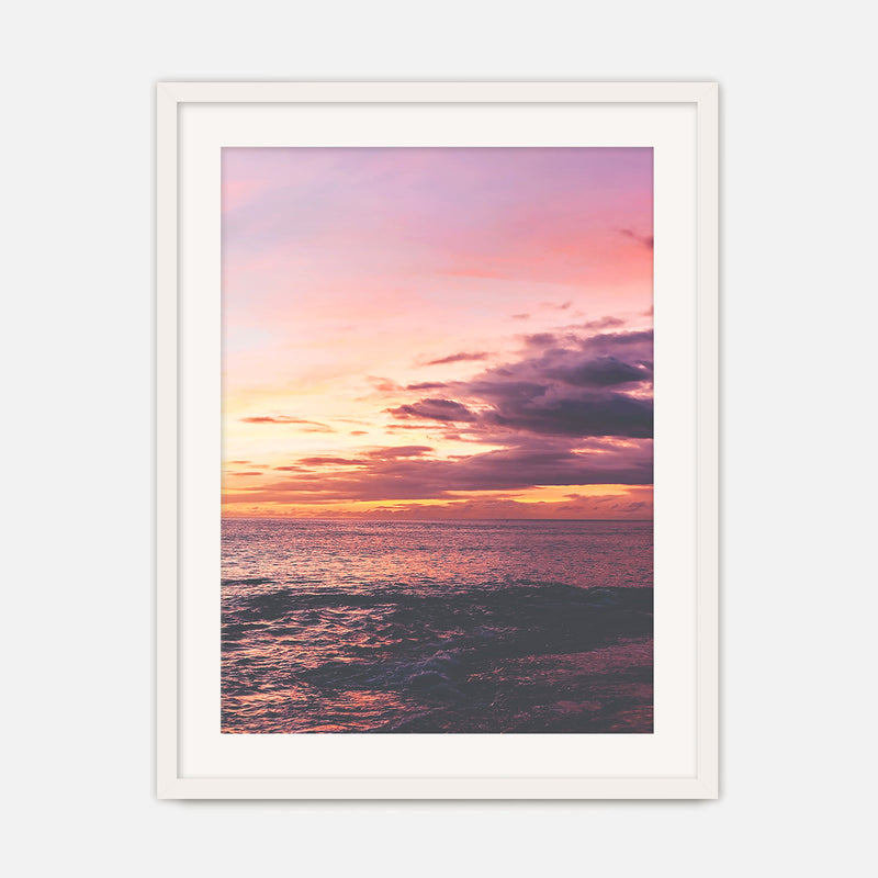 Purple and Pink Sky Ocean Photography No2 - Sage and Rose Prints
