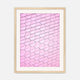 Pink Tile Wall Pattern Art No1 - Sage and Rose Prints