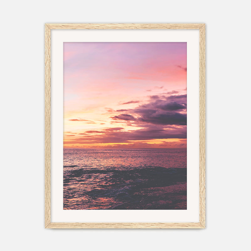 Purple and Pink Sky Ocean Photography No2 - Sage and Rose Prints