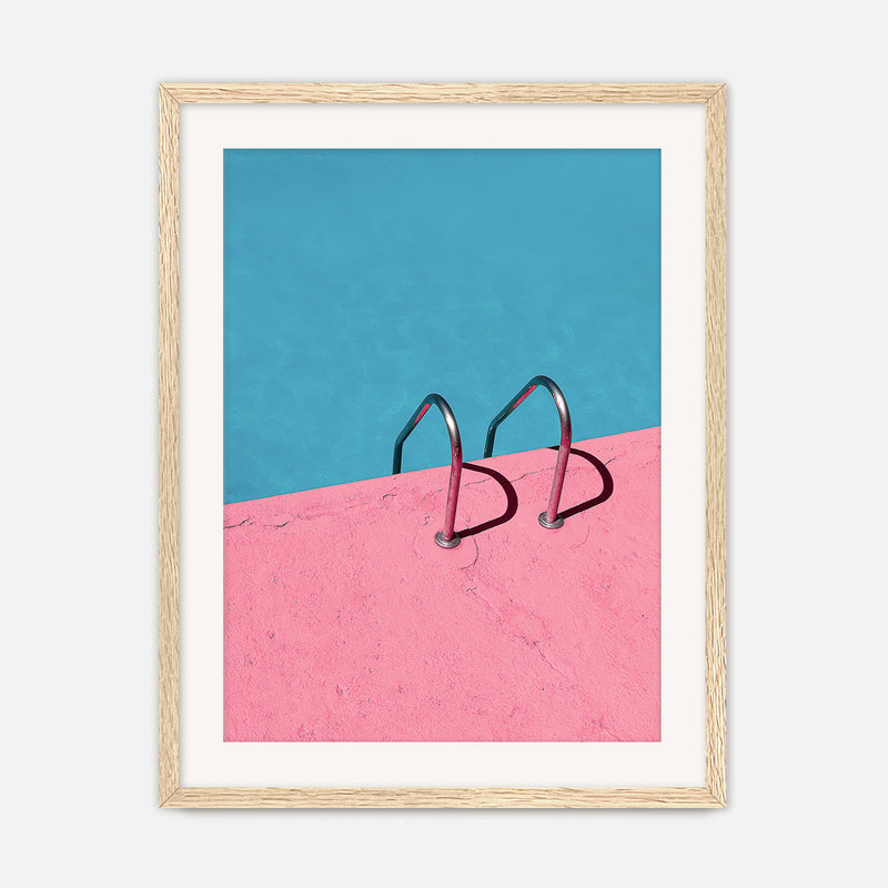 Rose Pink Retro Pool Photo No1 - Sage and Rose Prints