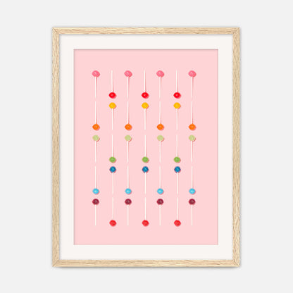 Blush Pink Lollipop Pattern Photo No1 - Sage and Rose Prints