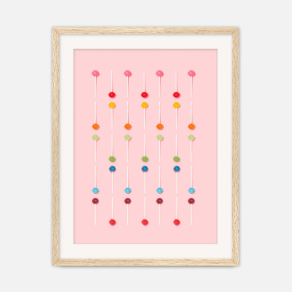 Blush Pink Lollipop Pattern Photo No1 - Sage and Rose Prints