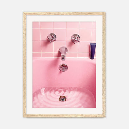 Retro Pink Bathtub Photo - Sage and Rose Prints