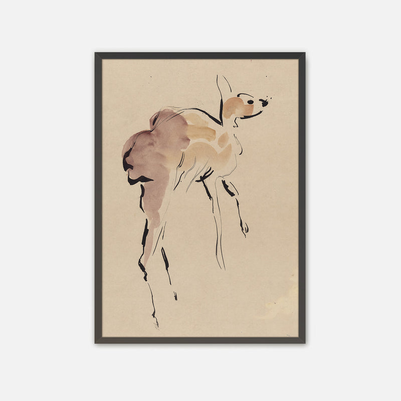 Young Deer Painted by Rik Wouters - Sage and Rose Prints