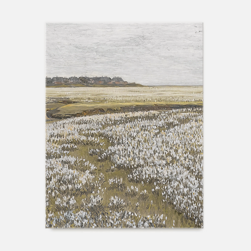 Flourishing Fields Landscape Painting No2 - Sage and Rose Prints