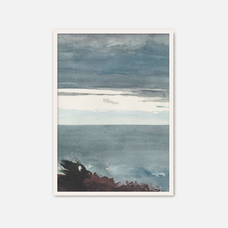 Slate Blue Seascape Print No1 - Sage and Rose Prints