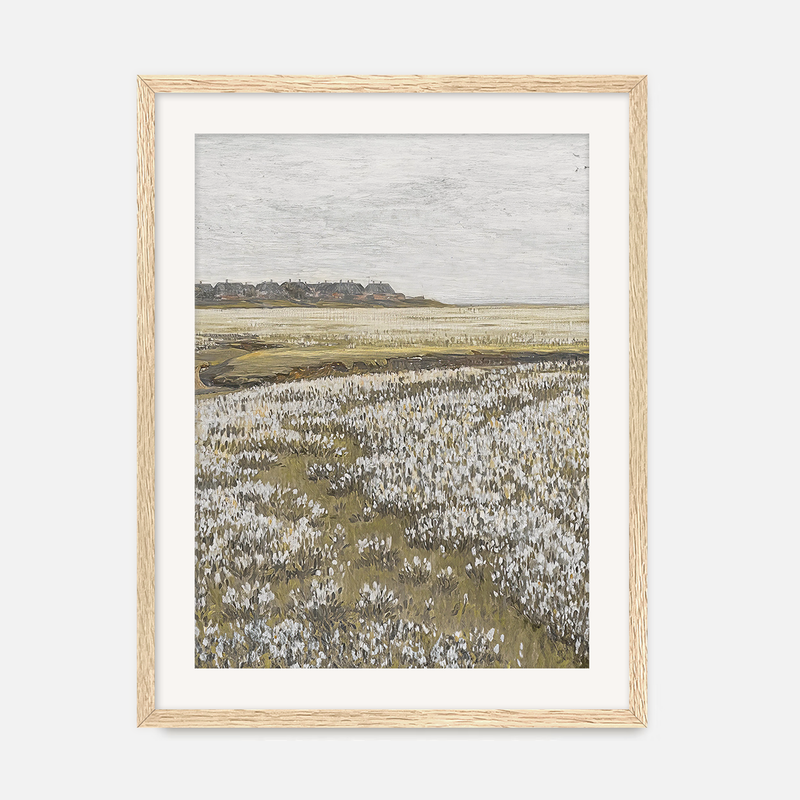 Flourishing Fields Landscape Painting No2 - Sage and Rose Prints