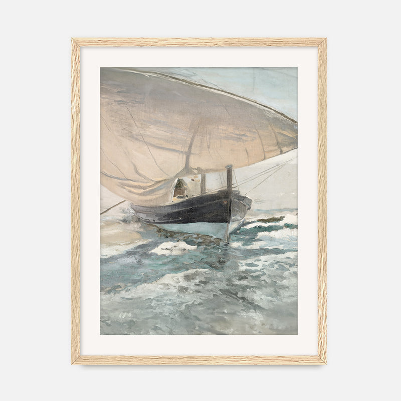 Vintage Sailboat Print - Sage and Rose Prints