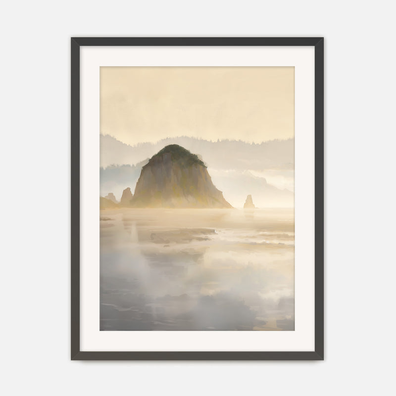 Misty Morning at Canyon Beach No1 - Sage and Rose Prints