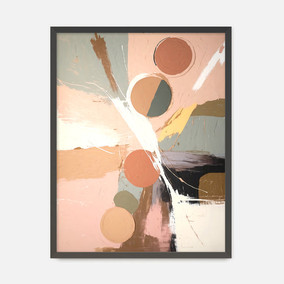 Abstract Modern Art 23-1v - Sage and Rose Prints