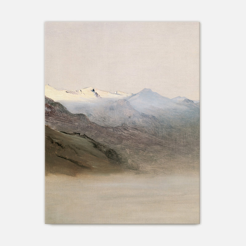 Muted Mountain Painting No1 - Sage and Rose Prints