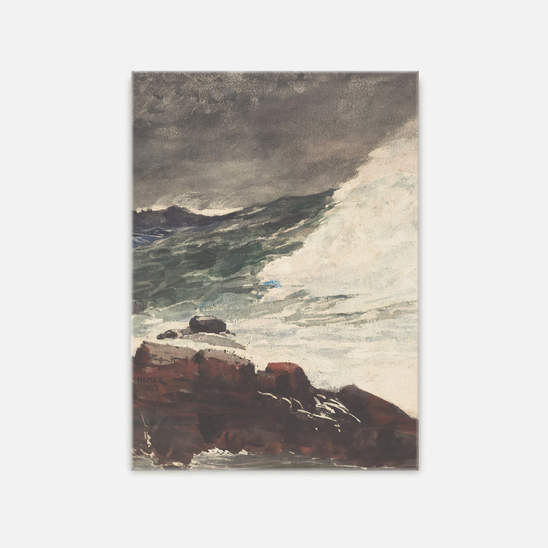 Moody Ocean in Shades of Pewter No1 - Sage and Rose Prints