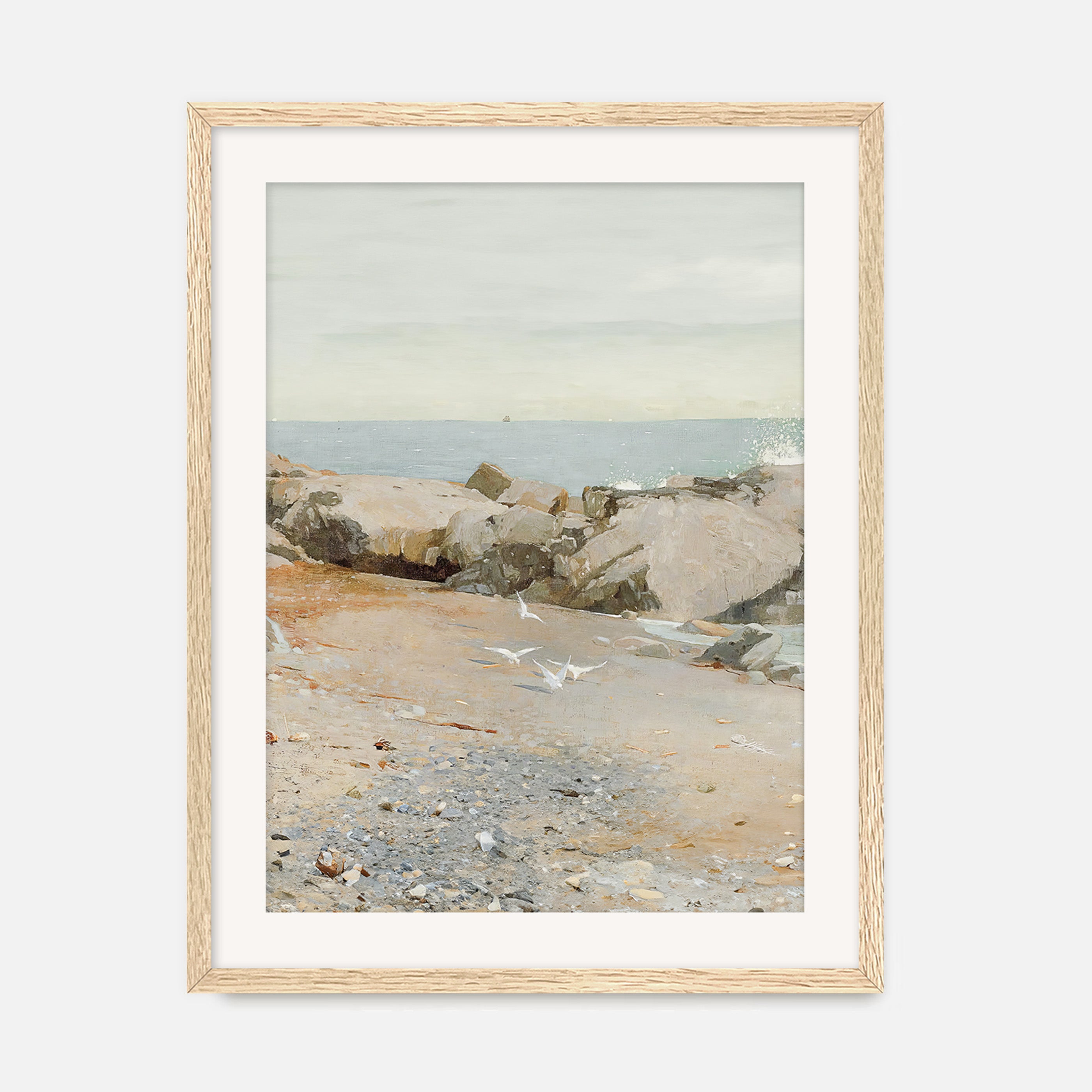 Coastal Art 13-1v - Sage and Rose Prints