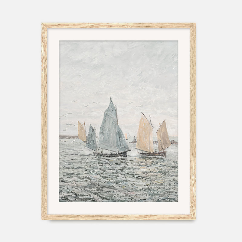 Coastal Sailboat Print - Sage and Rose Prints