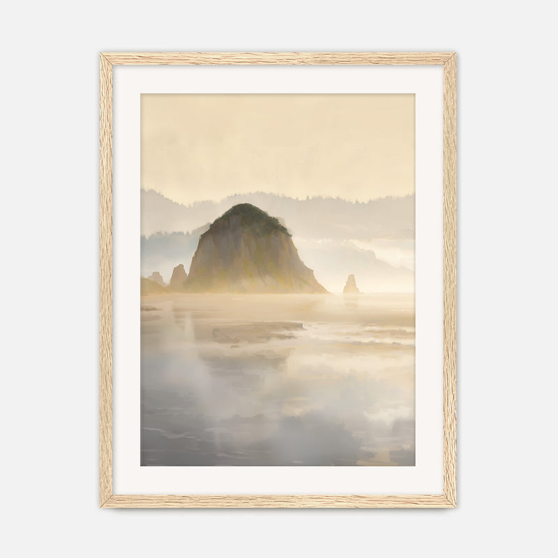 Misty Morning at Canyon Beach No1 - Sage and Rose Prints