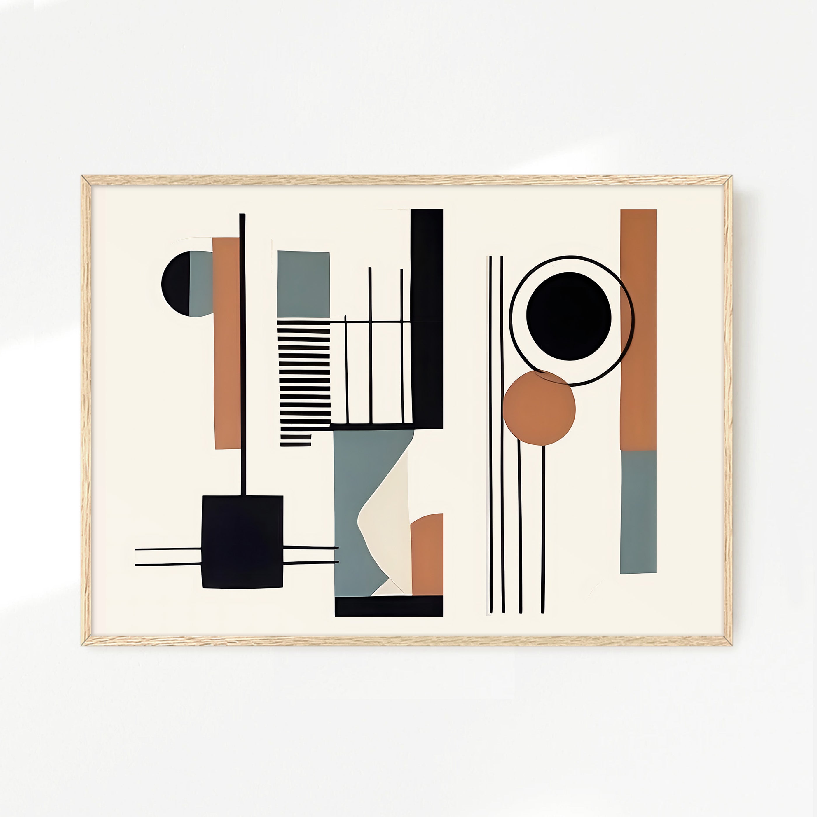 Mid Century Modern Art 08-1x - Sage and Rose Prints