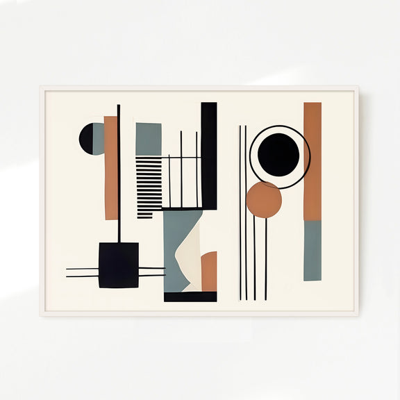 Mid Century Modern Art 08-1x - Sage and Rose Prints