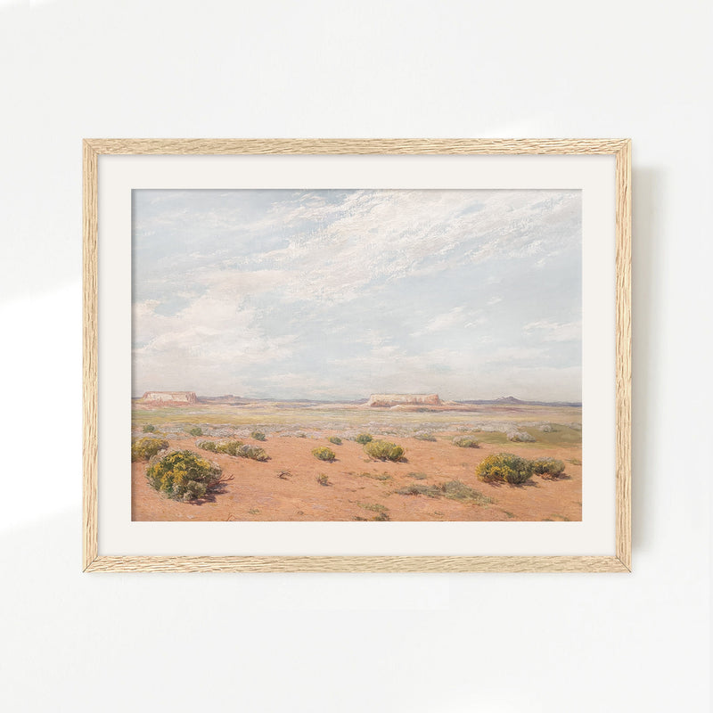 Southwest Desert Landscape Print - Sage and Rose Prints