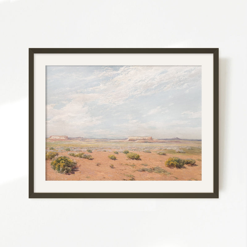 Southwest Desert Landscape Print - Sage and Rose Prints