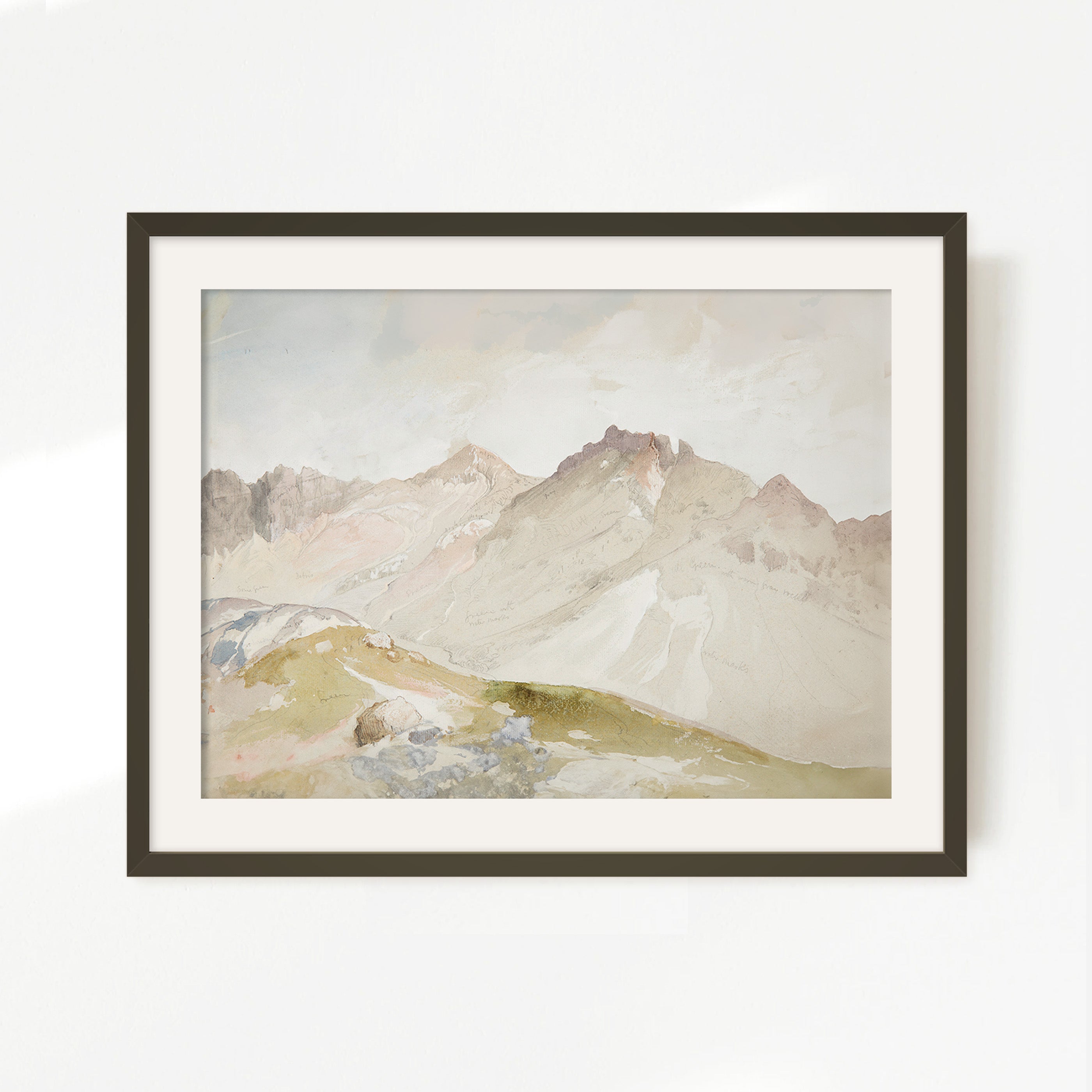 Desert Painting 17-1x - Sage and Rose Prints