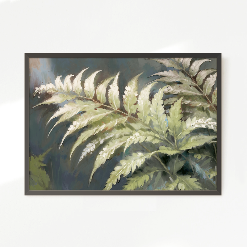 Fern Forest Leaf Botanical Art No2 - Sage and Rose Prints