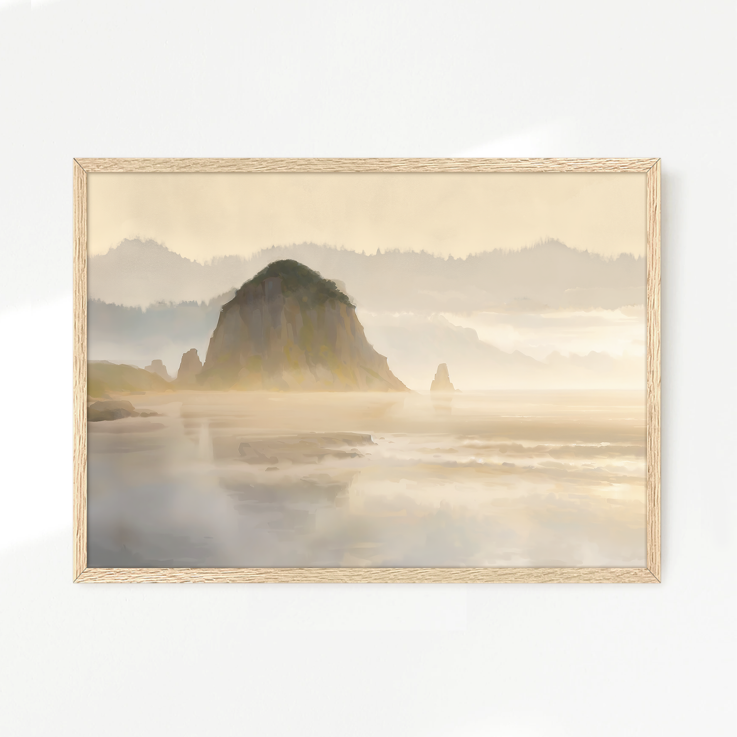 Pacific Northwest Painting Designed as Airbnb Art