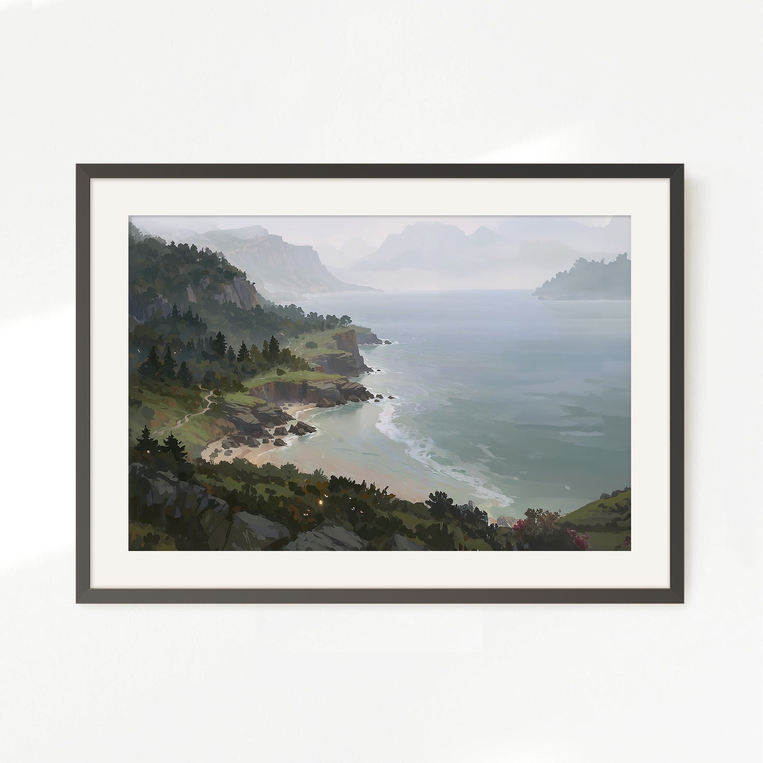 Airbnb Wall Art. Pacific Northwest Painting for a coastal Airbnb