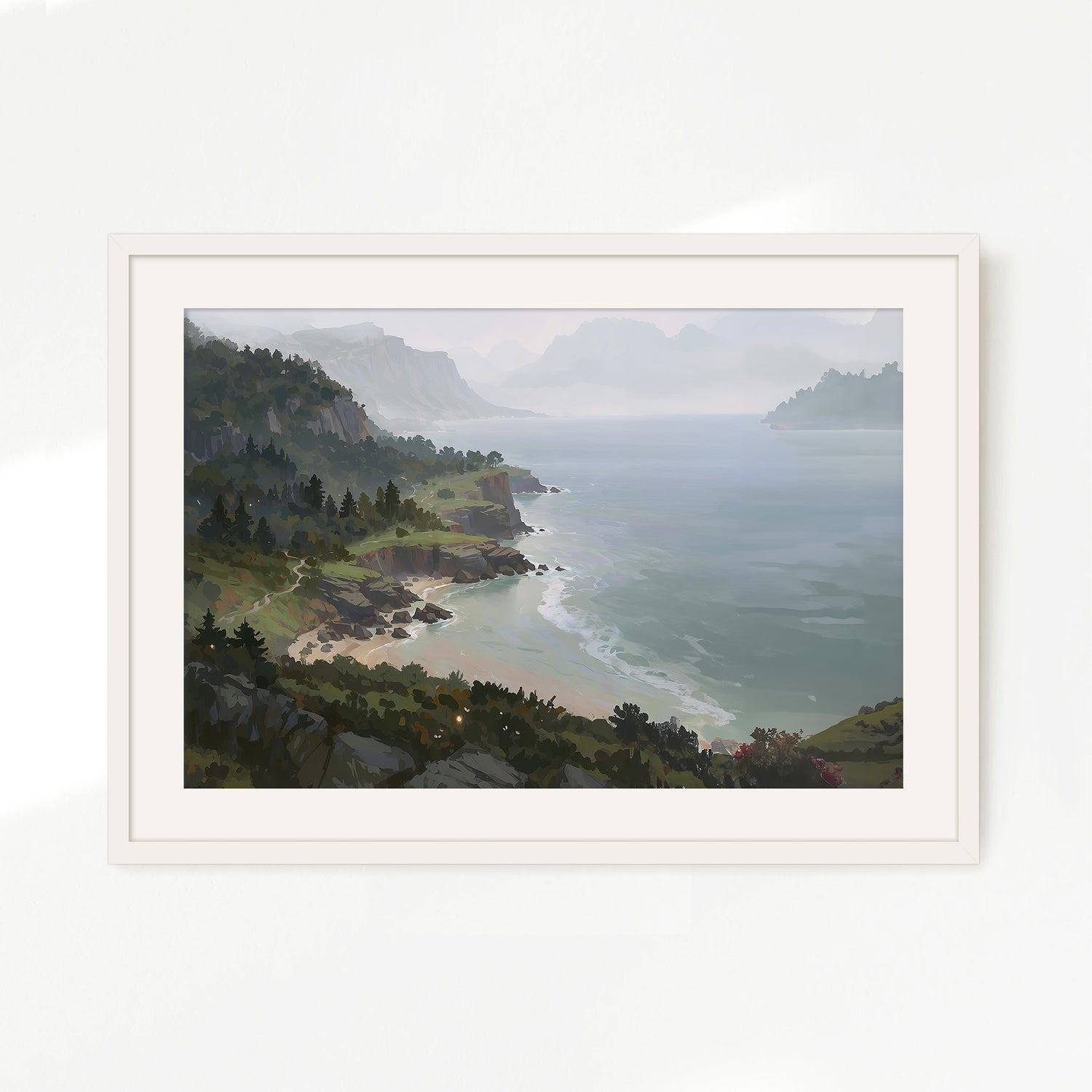 Pacific Northwest Painting 08-1x - Sage and Rose Prints